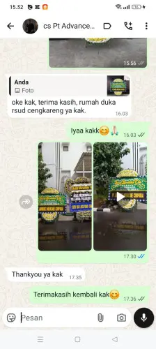 Testimonial Papan Bunga Pernikahan pasirbungur