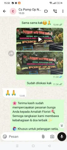Testimonial Papan Bunga pasirbungur