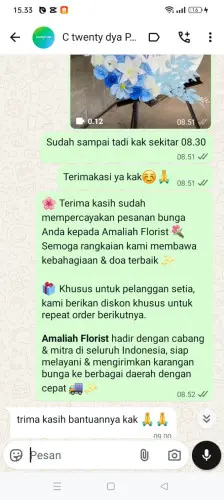 Testimonial Standing Flower pasirbungur