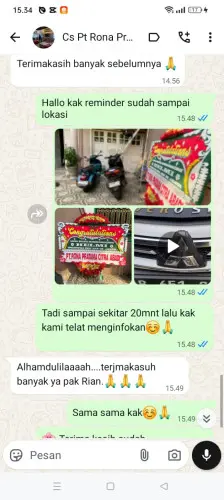 Testimonial Papan Bunga pasirbungur